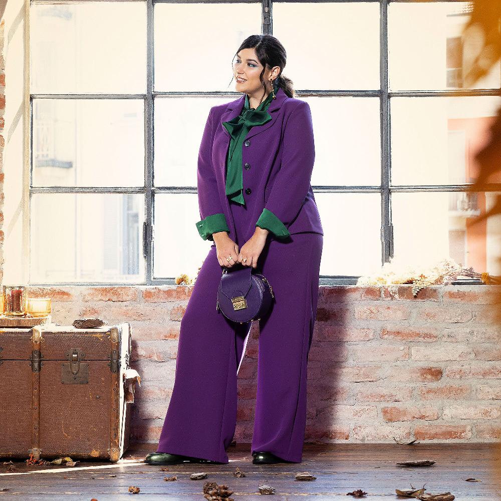 QVC Caterina Lancini Blazer Corto In Tricottina Collo Con Rever Made In Italy