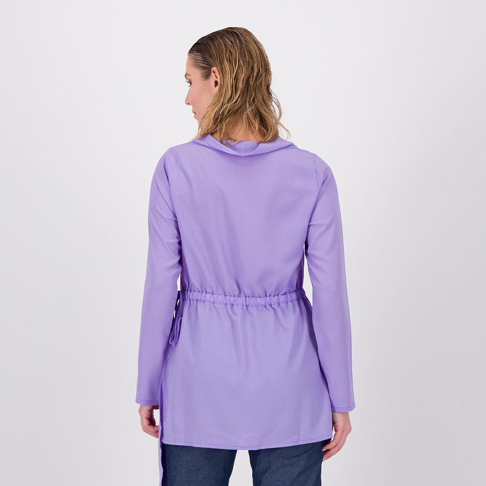 QVC Caterina Lancini Blusa Asimmetrica Con Scollo Ad Anello