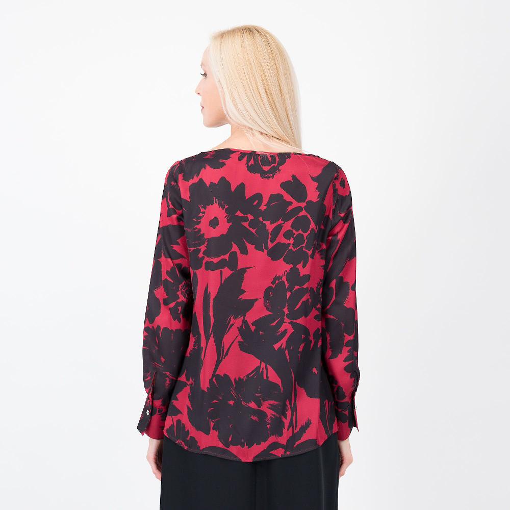 QVC Caterina Lancini Blusa Fantasia Con Bottoni Gioiello