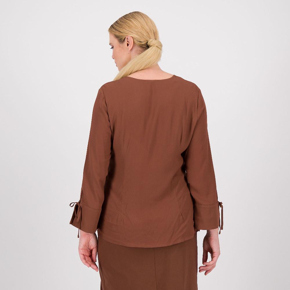 QVC Caterina Lancini Blusa In Crêpe De Chine Di Viscosa