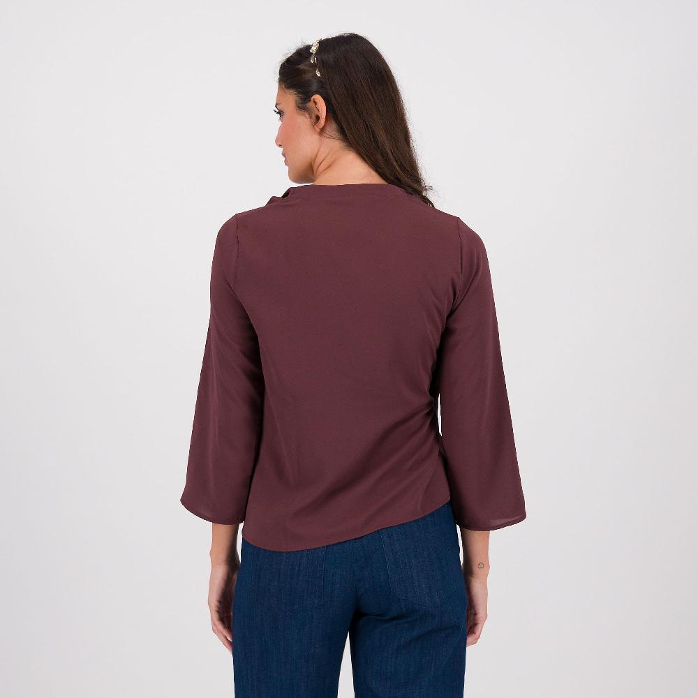 QVC Caterina Lancini Blusa In Viscosa Crêpe De Chine