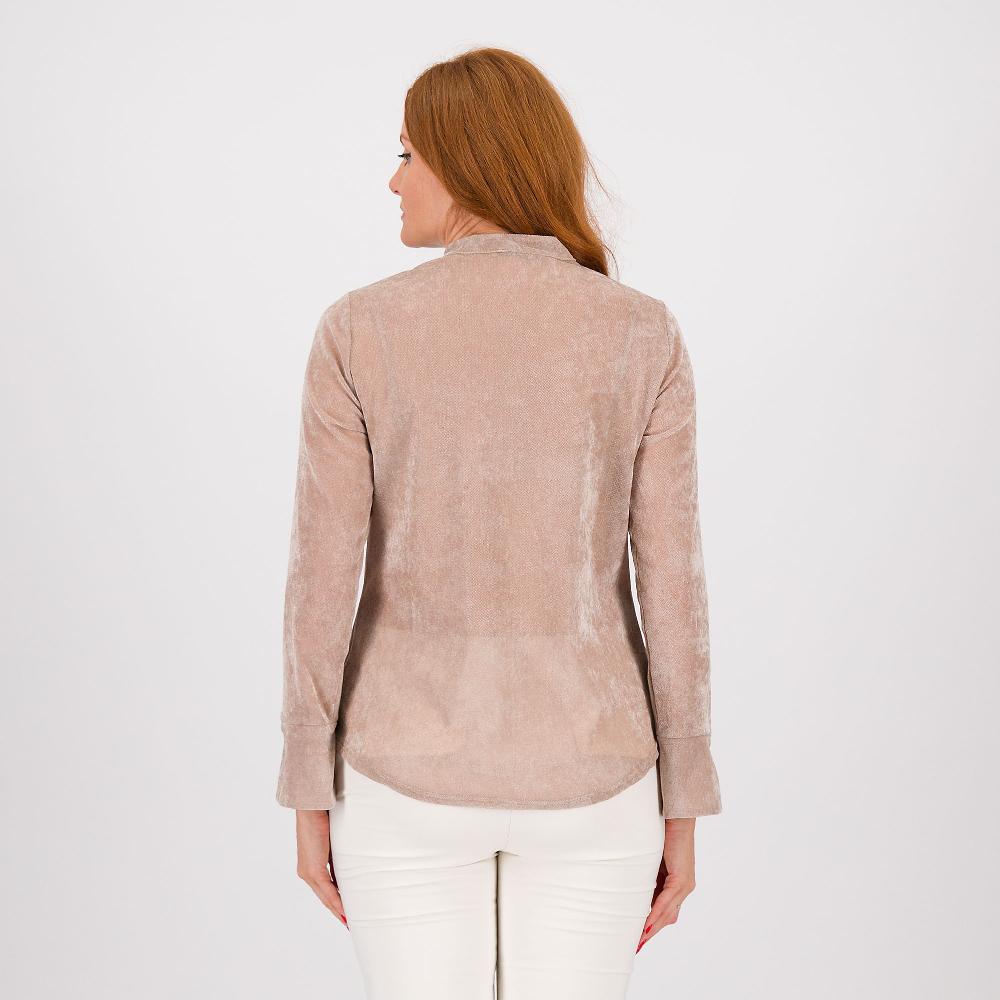 QVC Caterina Lancini Camicia A Maniche Lunghe In Tulle Velluto