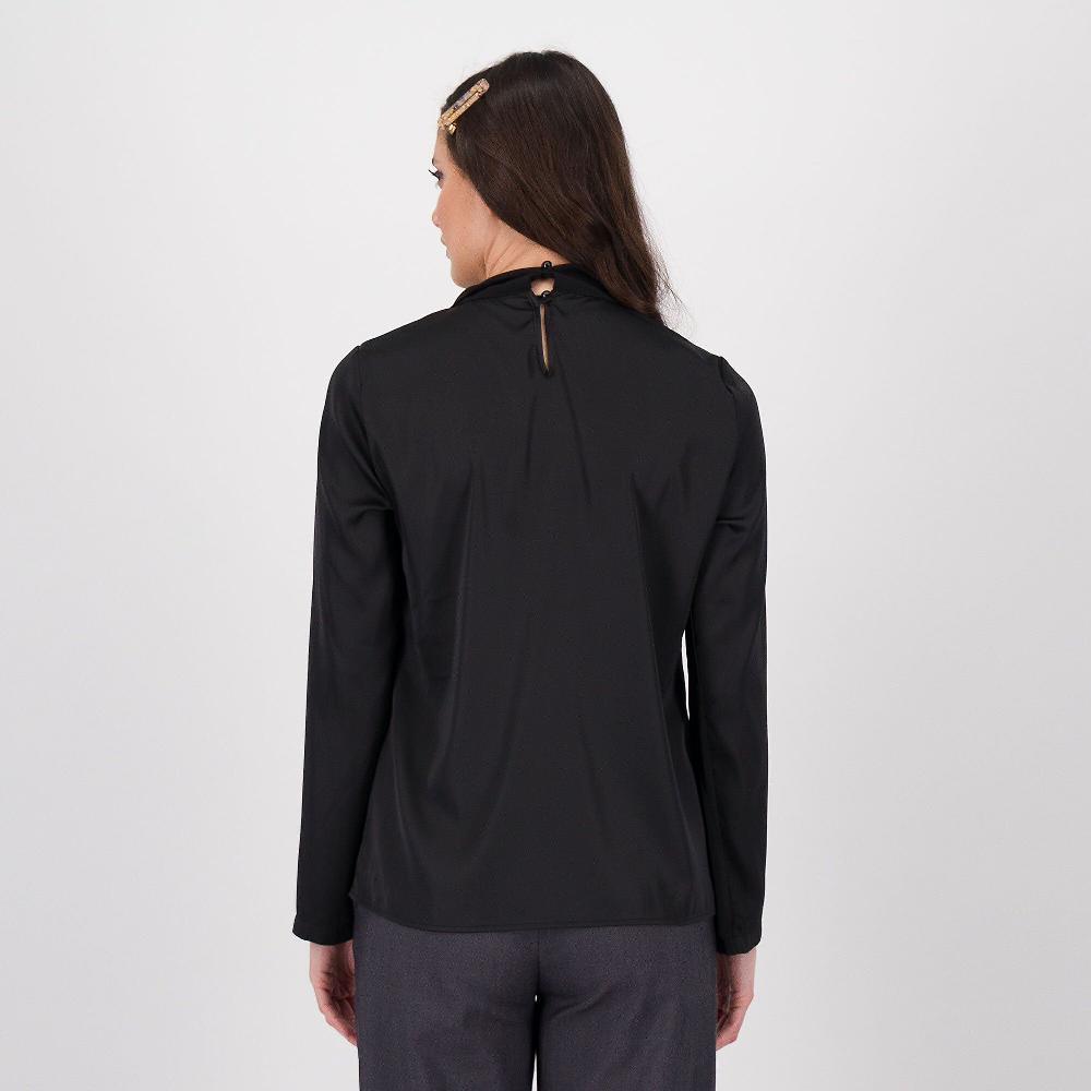 QVC Caterina Lancini Camicia In Raso A Maniche Lunghe Con Sciarpina