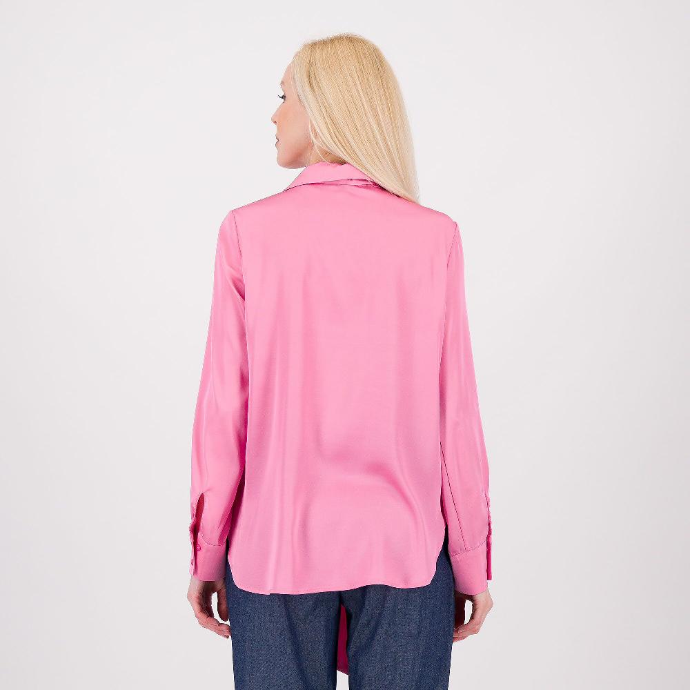 QVC Caterina Lancini Camicia In Raso Con Sciarpina Removibile