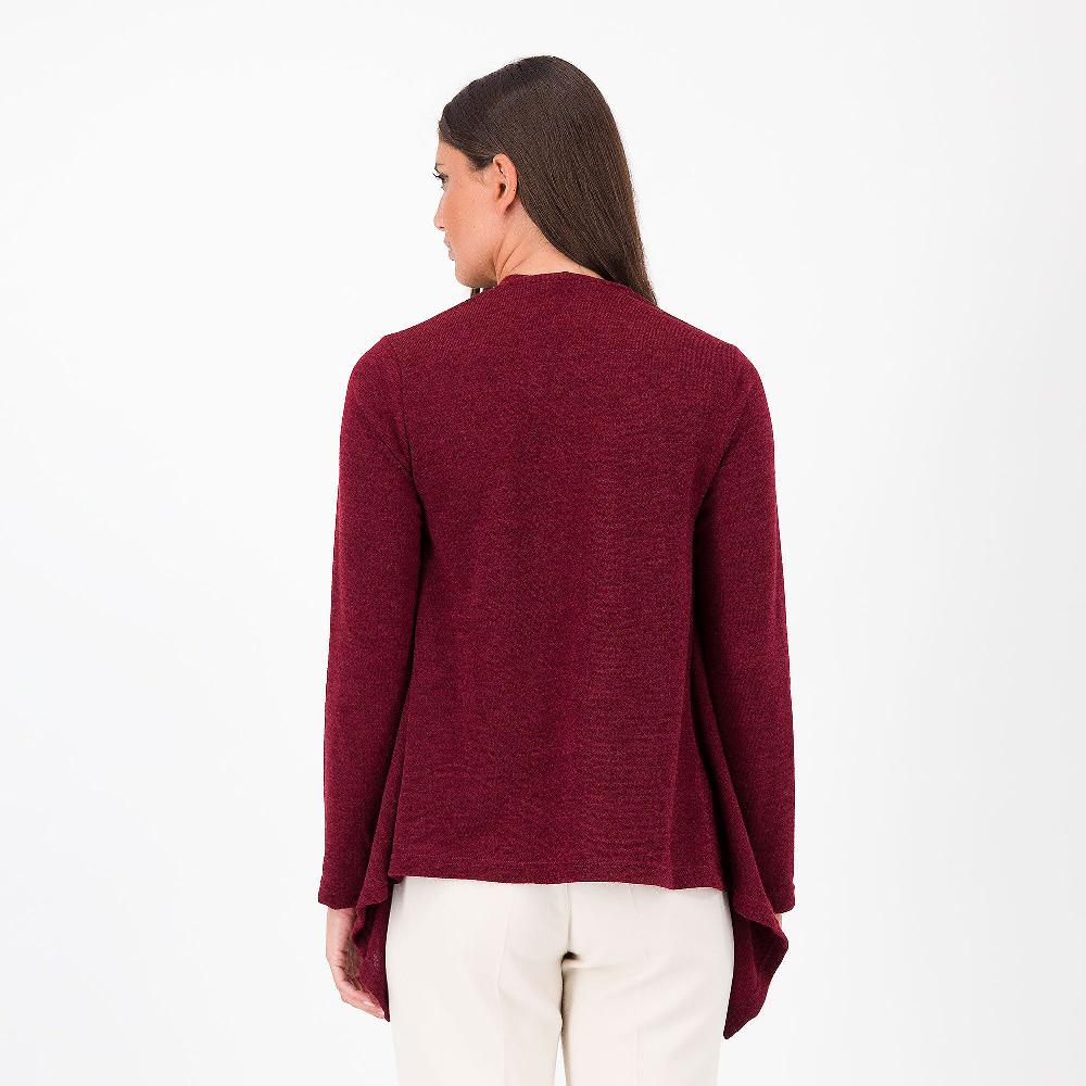 QVC Caterina Lancini Cardigan Asimmetrico In Maglia Linea Over Made In Italy