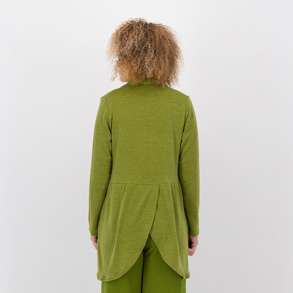 QVC Caterina Lancini Cardigan In Maglia Con Rever In Raso