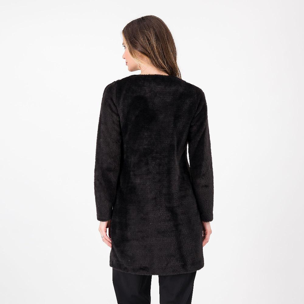 QVC Caterina Lancini Cardigan In Maglia Peluche Con Tasche