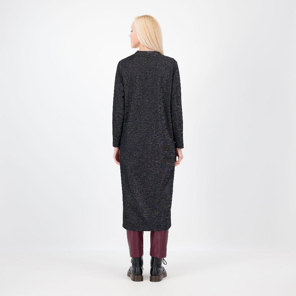 QVC Caterina Lancini Cardigan Lungo In Maglia Con Lamé