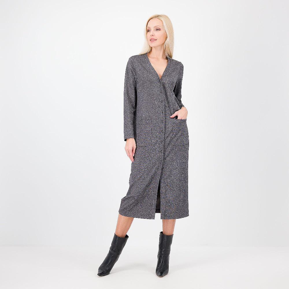 QVC Caterina Lancini Cardigan lungo in maglia con lamé