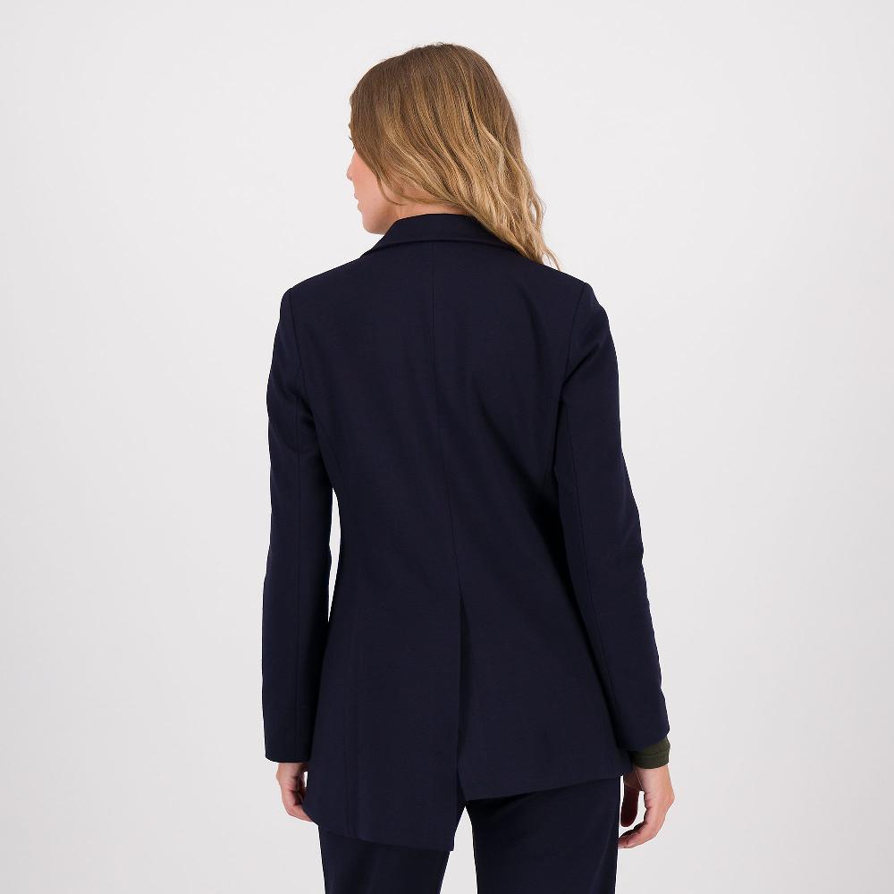 QVC Caterina Lancini Giacca Asimmetrica In Punto Milano Con Allaccio Obliquo