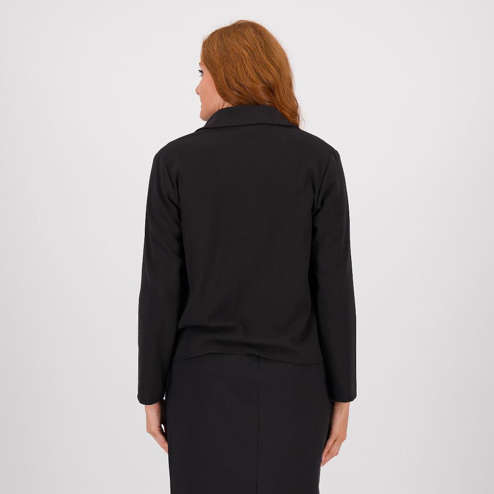 QVC Caterina Lancini Giacca/camicia In Crêpe Di Poly-viscosa Con Maniche Lunghe