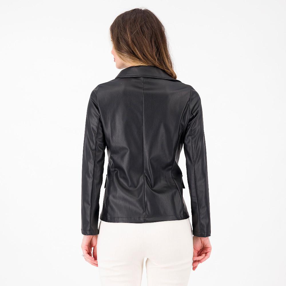 QVC Caterina Lancini Giacca Con Zip In Tessuto Spalmato