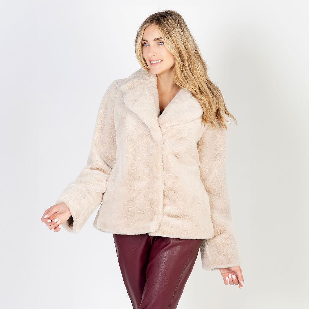 QVC Caterina Lancini Giaccone Corto In Pelo Sintetico