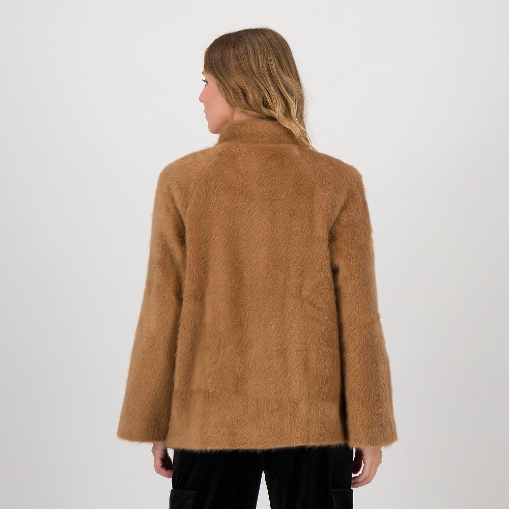 QVC Caterina Lancini Giaccone In Pelo Sintetico Con Bottoni Automatici