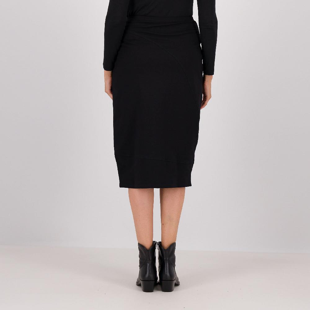 QVC Caterina Lancini Gonna Longuette In Felpa Di Cotone Con Elastico In Vita