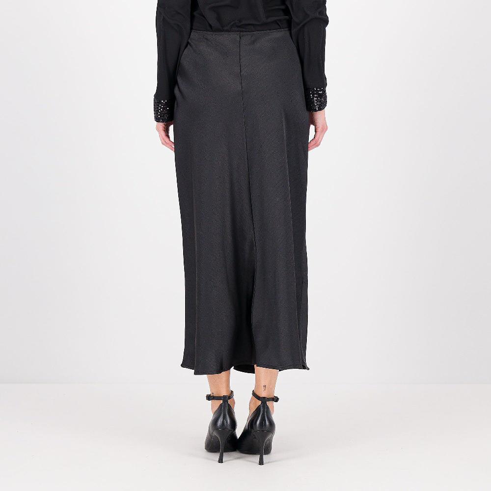 QVC Caterina Lancini Gonna Longuette In Raso Lavato