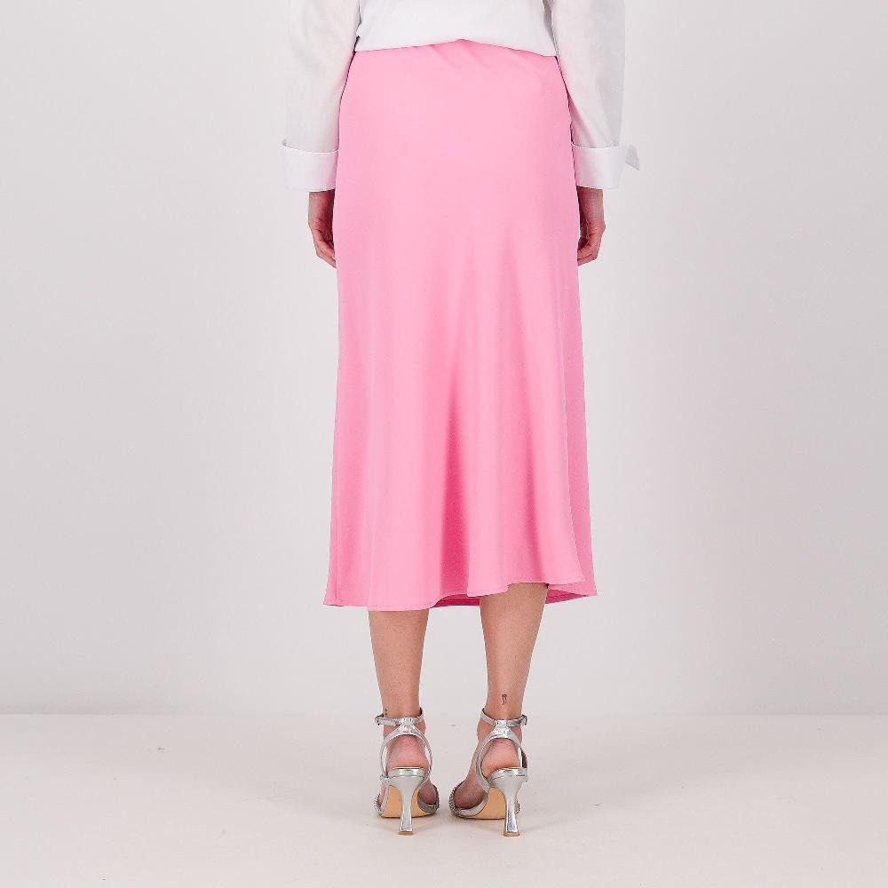 QVC Caterina Lancini Gonna Longuette Svasata Con Elastico In Vita