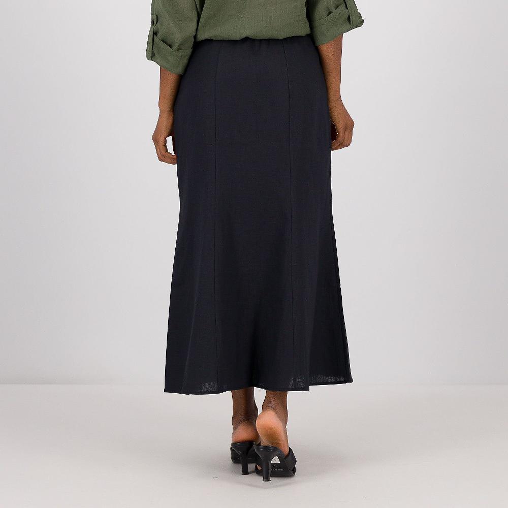 QVC Caterina Lancini Gonna Lunga A Tulipano In Ramié E Cotone