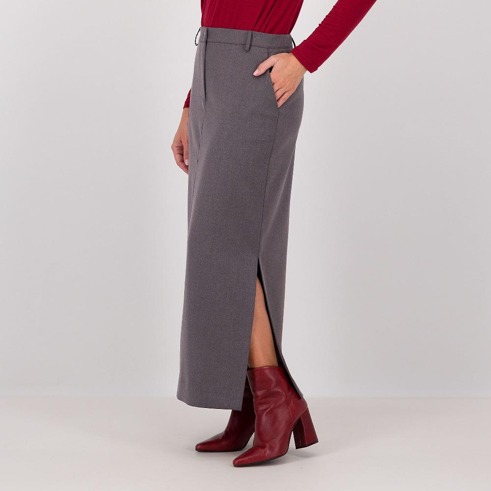 QVC Caterina Lancini Gonna Lunga Con Elastico E Spacchi Laterali