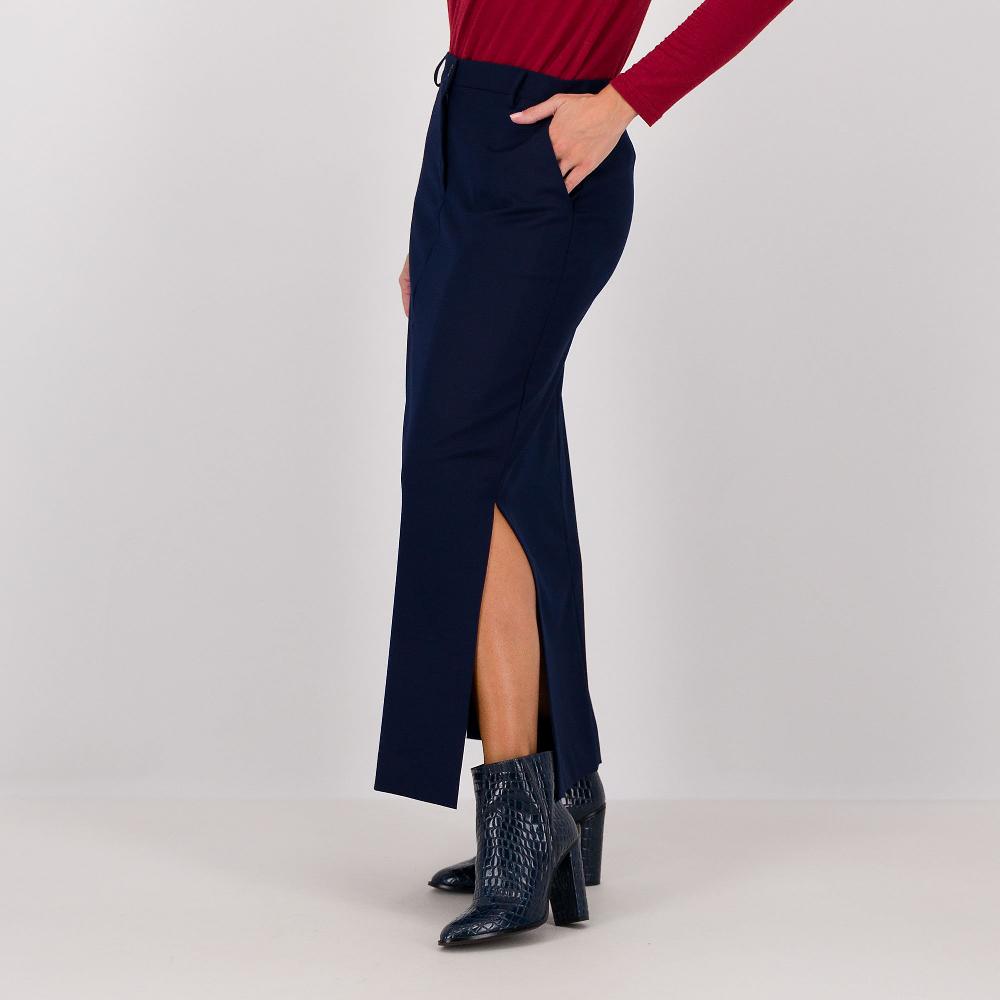 QVC Caterina Lancini Gonna Lunga Con Elastico E Spacchi Laterali