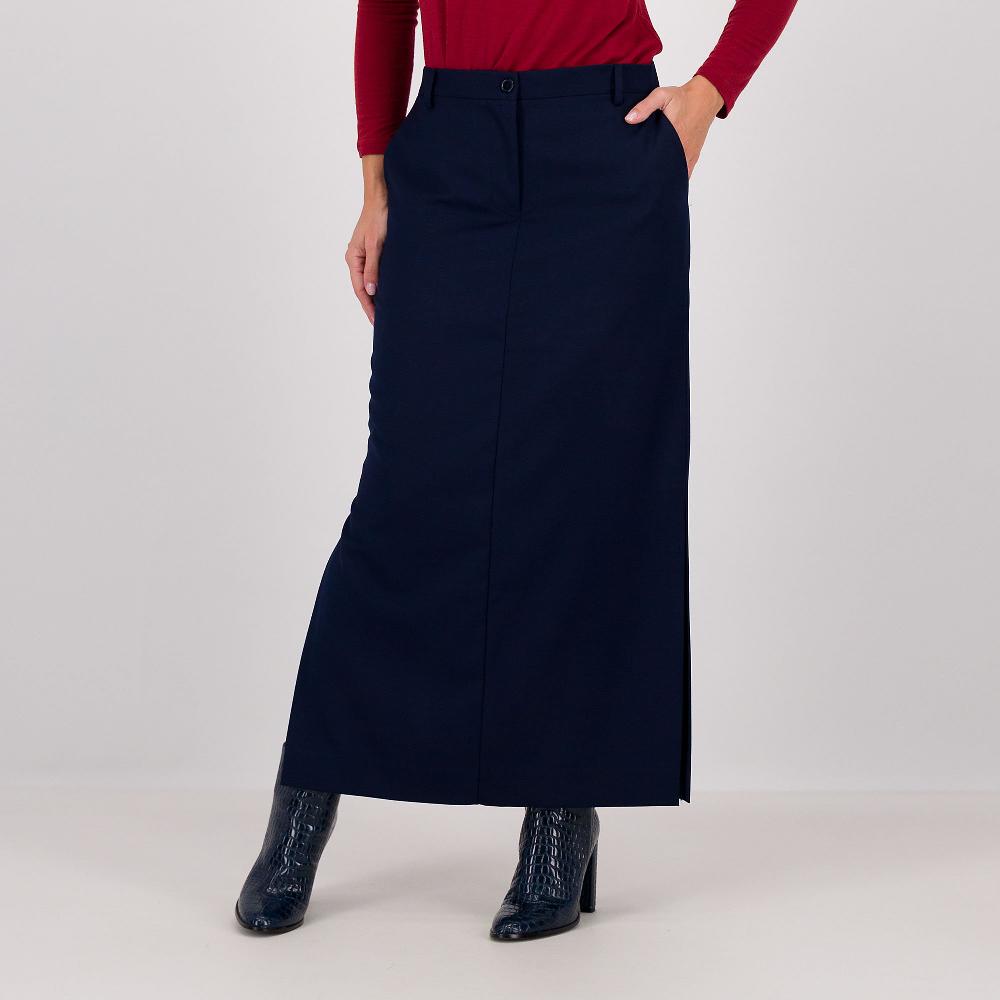 QVC Caterina Lancini Gonna lunga con elastico e spacchi laterali