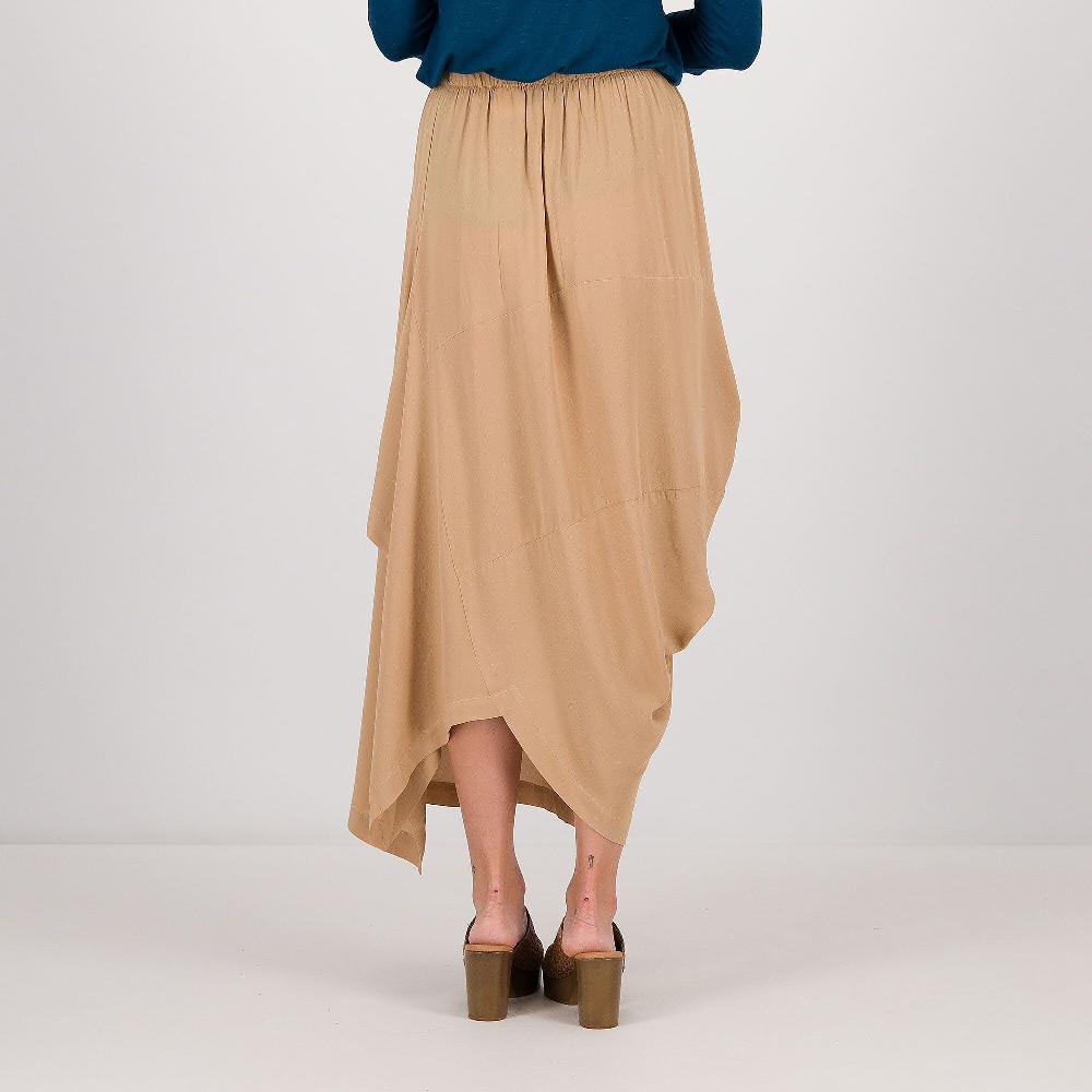 QVC Caterina Lancini Gonna Maxi In Crèpe Di Viscosa Con Elastico