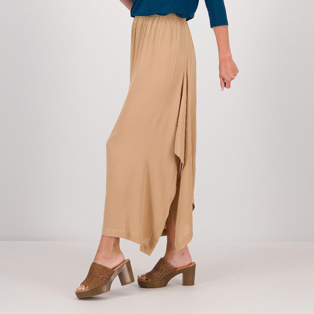 QVC Caterina Lancini Gonna Maxi In Crèpe Di Viscosa Con Elastico