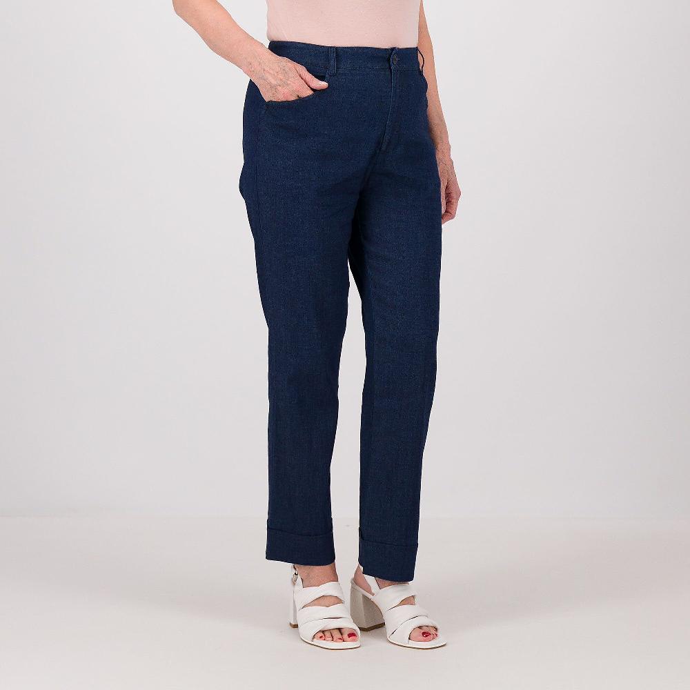 QVC Caterina Lancini Jeans a sigaretta con risvolto al fondo
