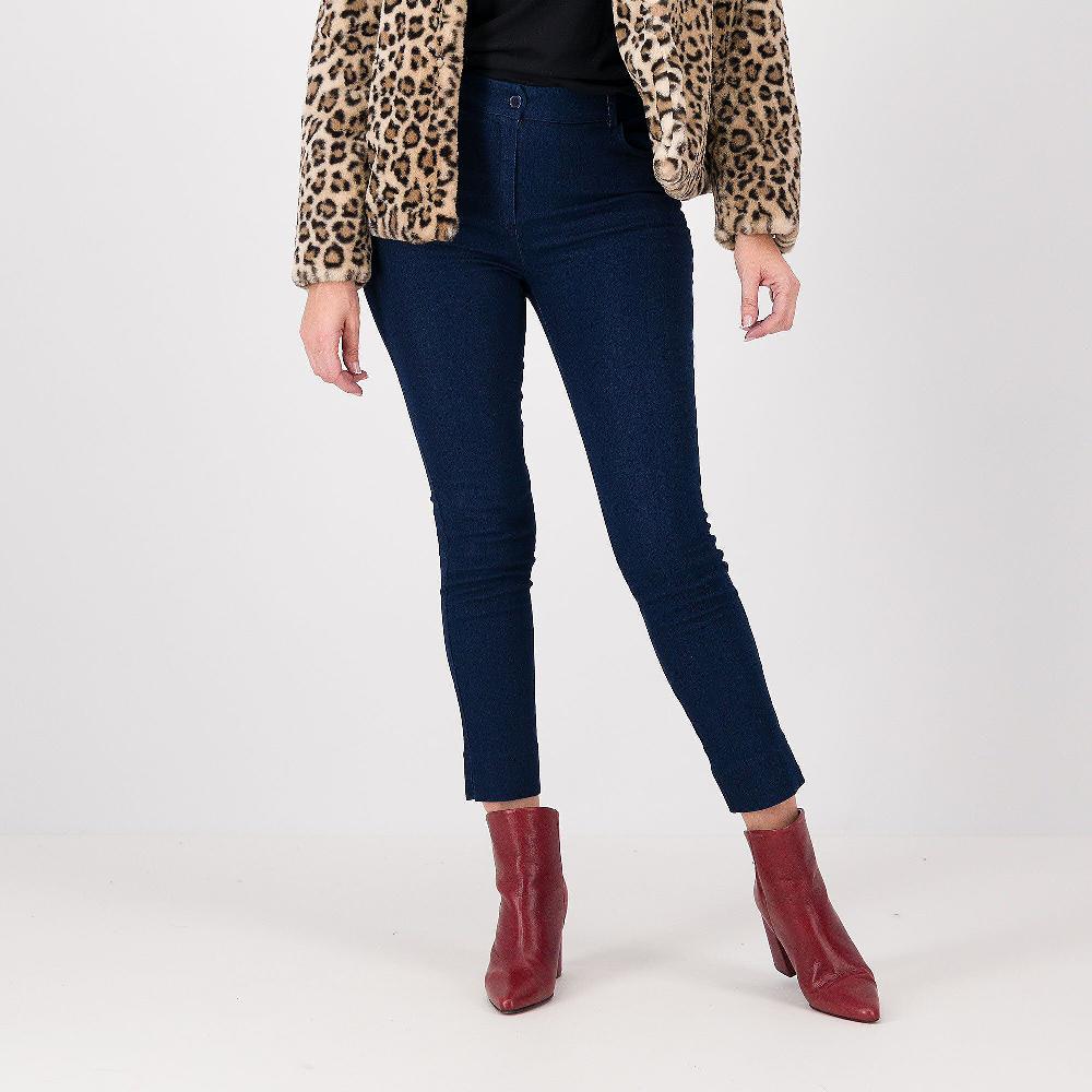QVC Caterina Lancini Jeans a sigaretta spacchetti al fondo e rivetti gioiello