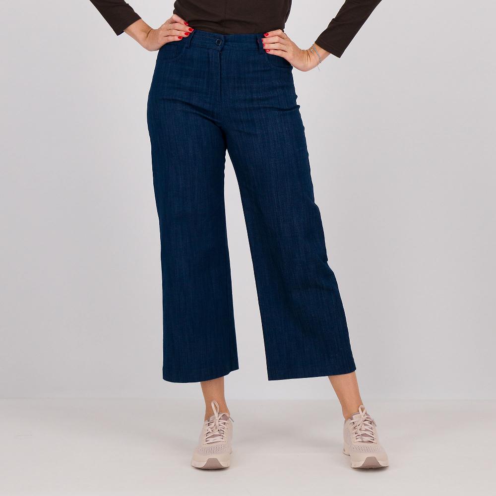 QVC Caterina Lancini Jeans gamba ampia lunghezza caviglia