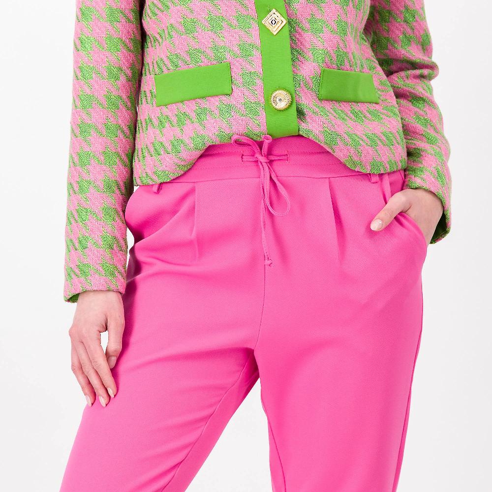 QVC Caterina Lancini Jogger In Maglia Armaturata Vita Con Coulisse Made In Italy