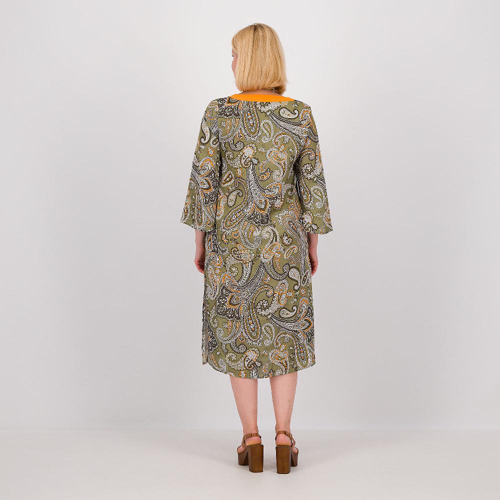 QVC Caterina Lancini Kaftano In Raso Fantasia Con Inserto In Georgette