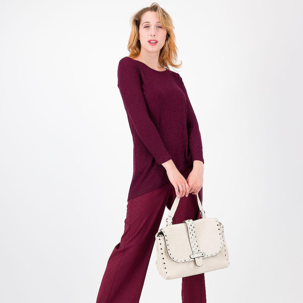QVC Caterina Lancini Maglia A Costine A Maniche Lunghe