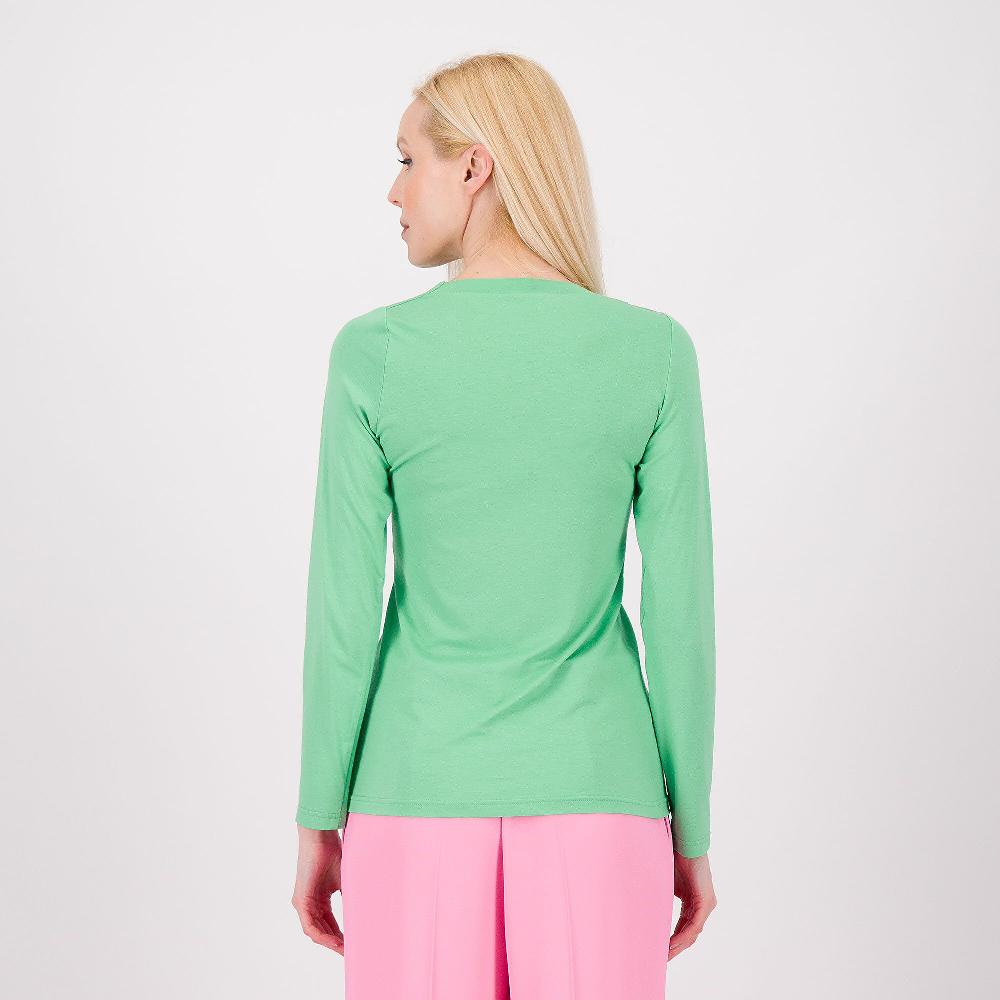 QVC Caterina Lancini Maglia A Maniche Lunghe In Viscosa Elasticizzata