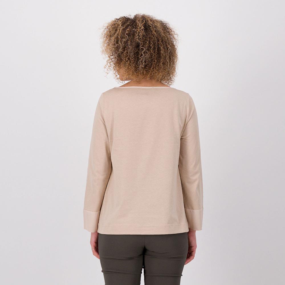 QVC Caterina Lancini Maglia A Scatoletta A Maniche Lunghe In Jersey Di Cotone