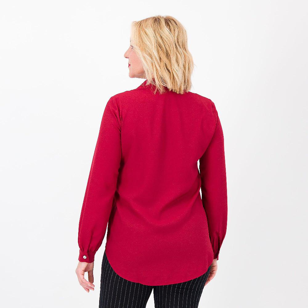 QVC Caterina Lancini Maglia In Crépe A Maniche Lunghe