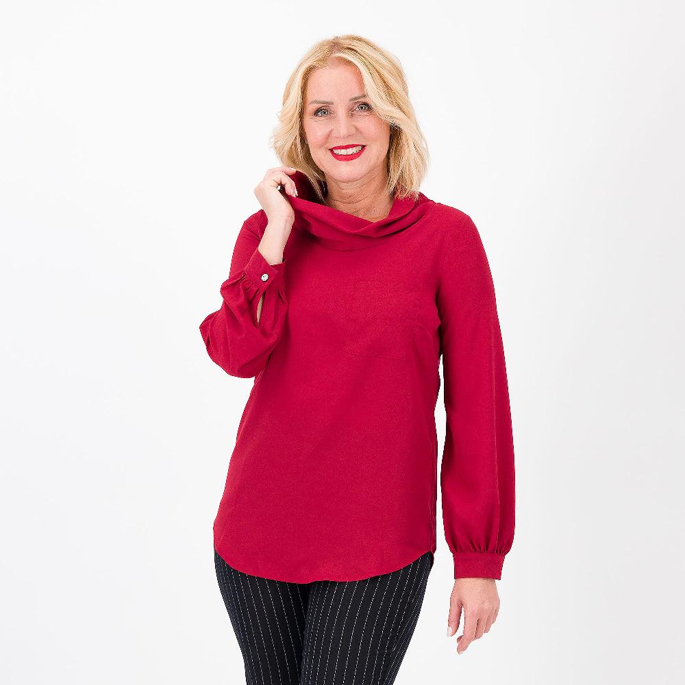 QVC Caterina Lancini Maglia in crépe a maniche lunghe