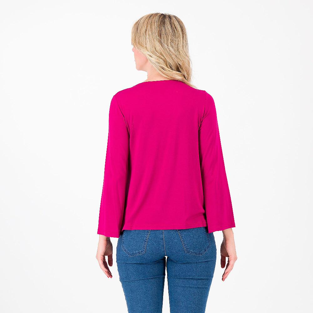 QVC Caterina Lancini Maglia In Jersey Di Viscosa Con Inserto Paillettes