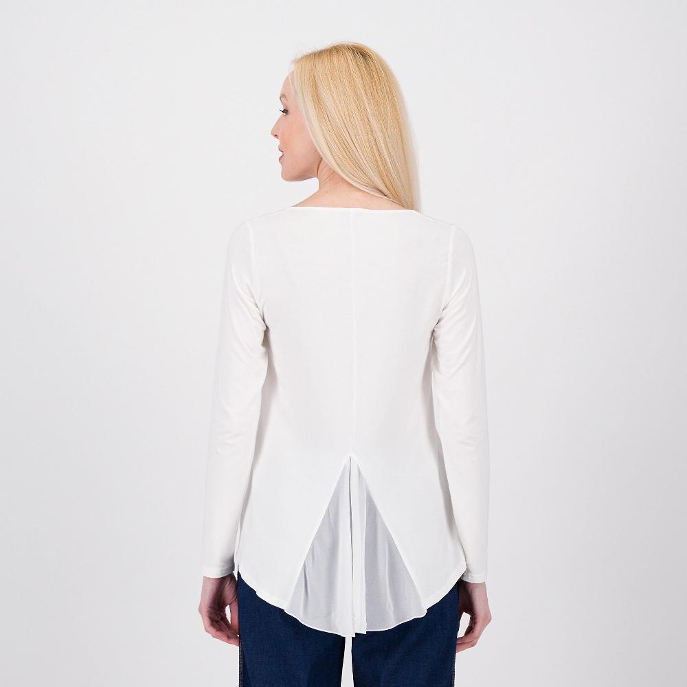 QVC Caterina Lancini Maglia In Jersey Di Viscosa Con Scollo Ampio A V