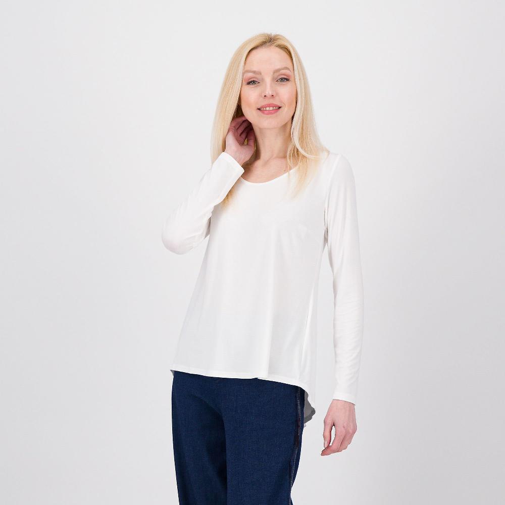 QVC Caterina Lancini Maglia in jersey di viscosa con scollo ampio a V