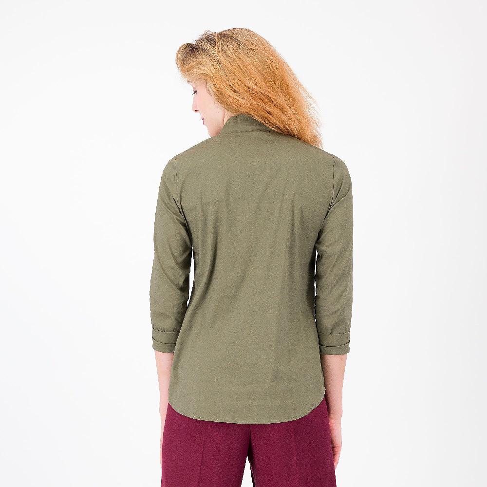 QVC Caterina Lancini Maglia In Misto Cotone Con Scollo Tunisienne