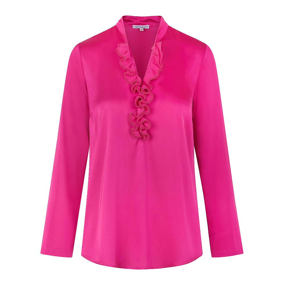 QVC Caterina Lancini Maglia In Raso Lavato Con Rouche