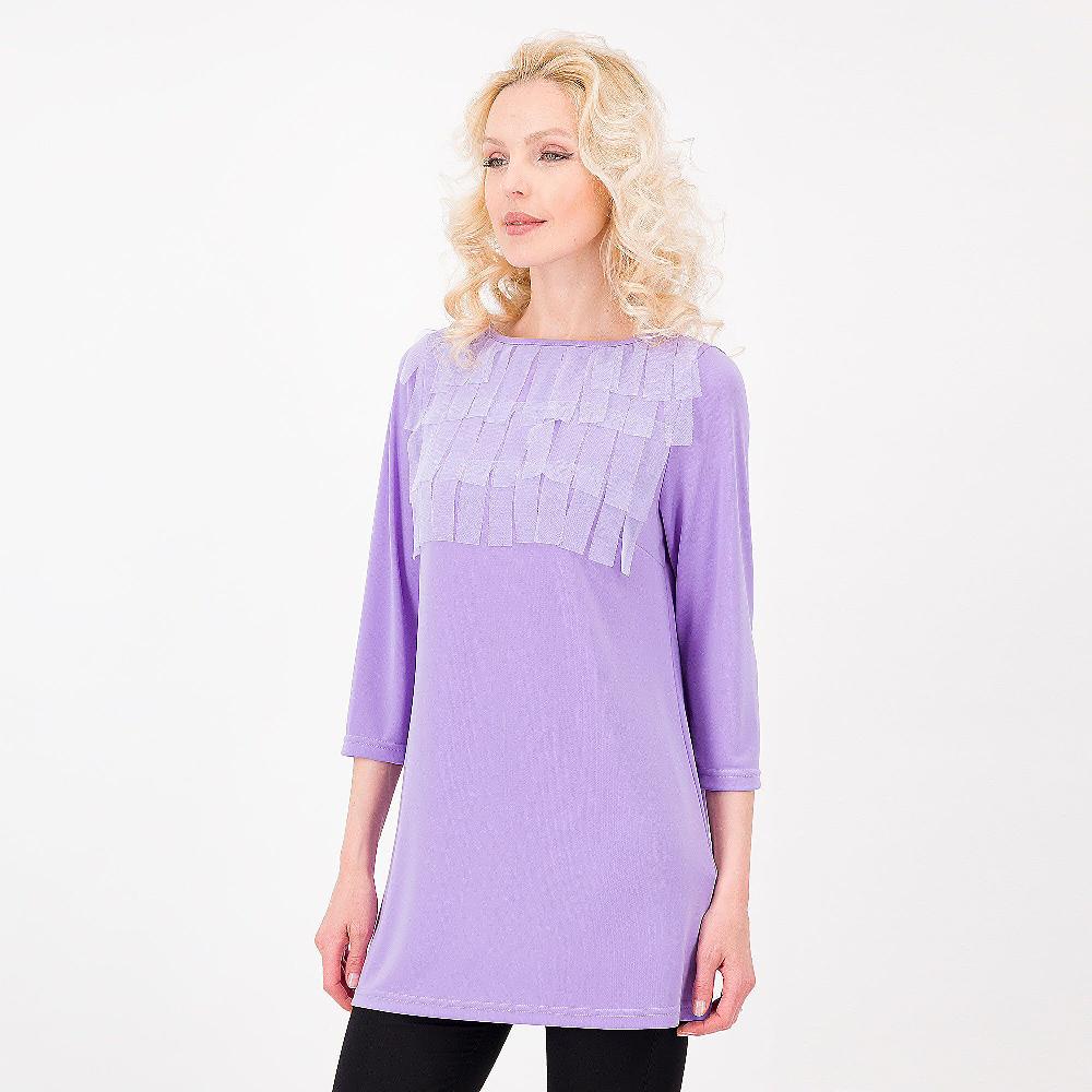 QVC Caterina Lancini Maglia Lunga Con Applicazioni In Tulle