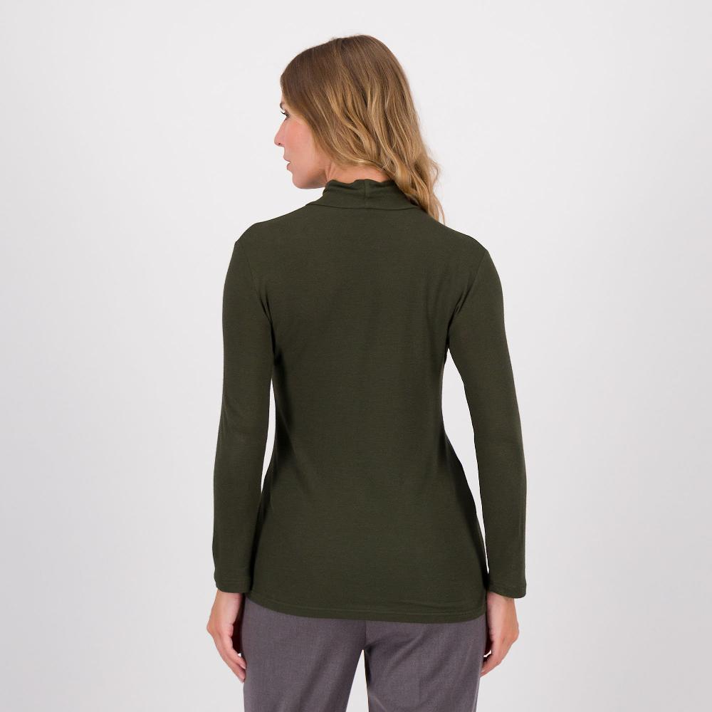 QVC Caterina Lancini Maglia Lupetto In Filato Con Lana A Maniche Lunghe