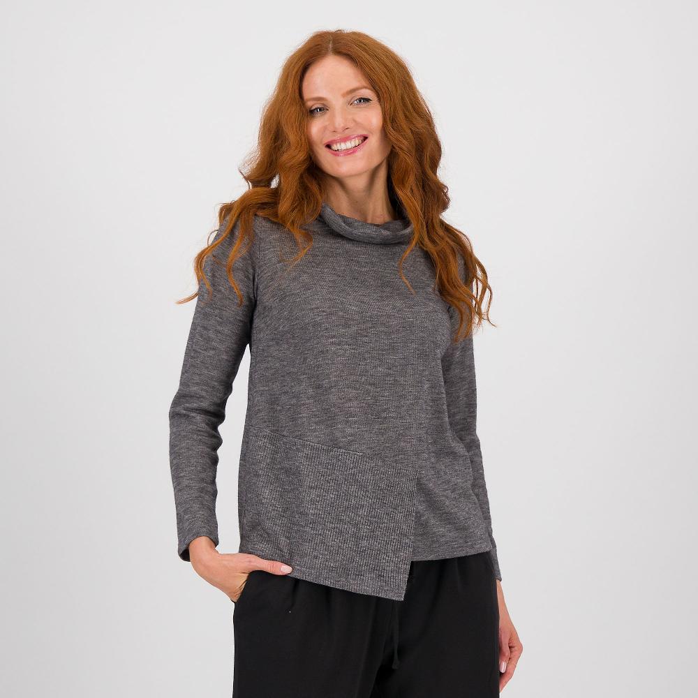 QVC Caterina Lancini Maglia mano calda con collo a cratere