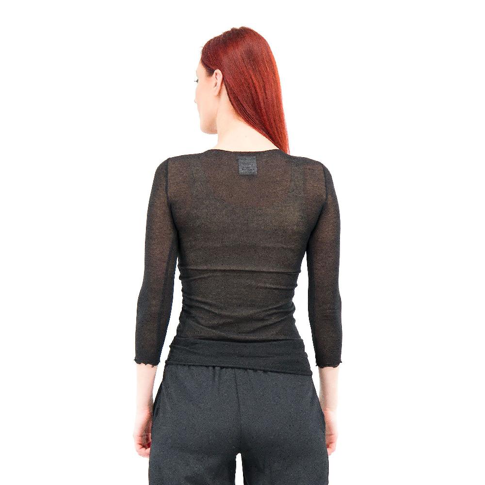 QVC Caterina Lancini Maglia Scollo Madonna In Jersey Di Viscosa E Seta