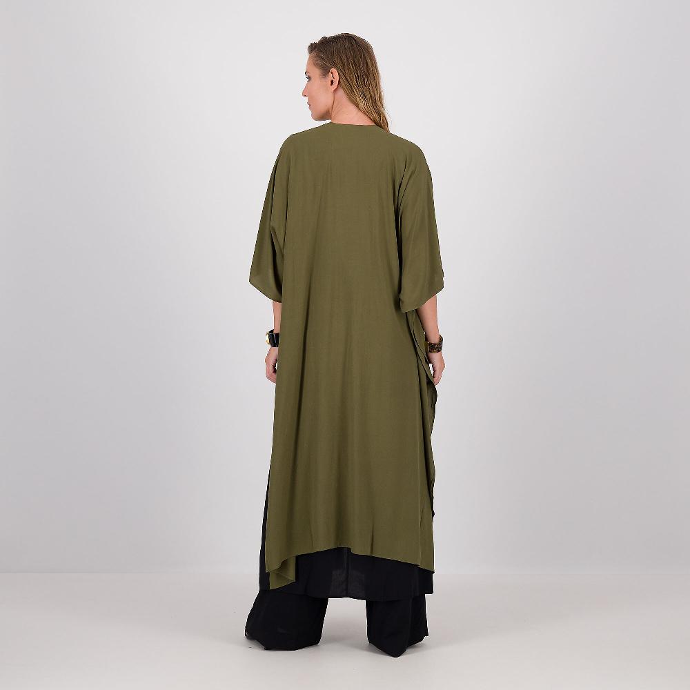 QVC Caterina Lancini Maxi Cardigan In Mussola Di Viscosa