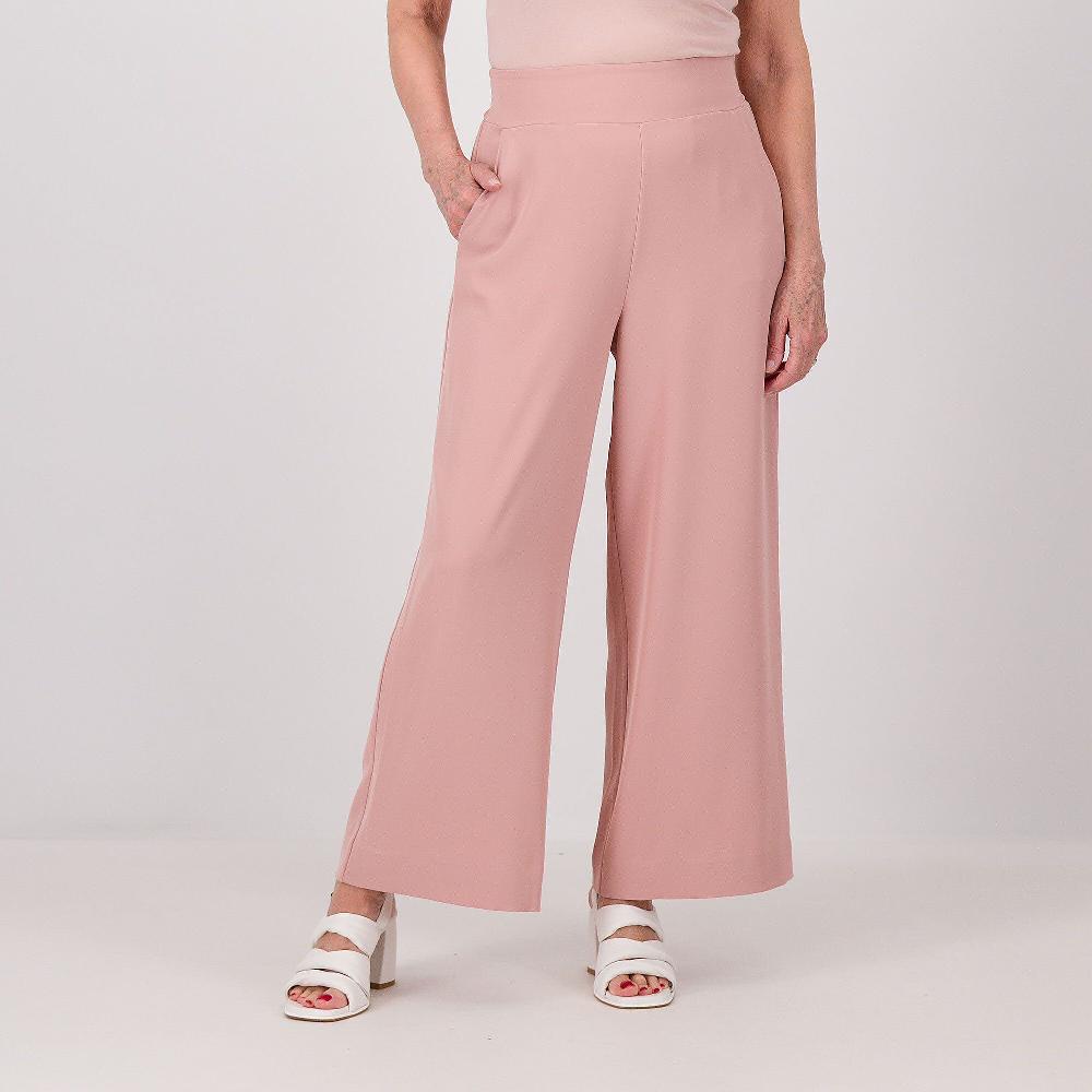 QVC Caterina Lancini Pantalone in crêpe fluido stretch