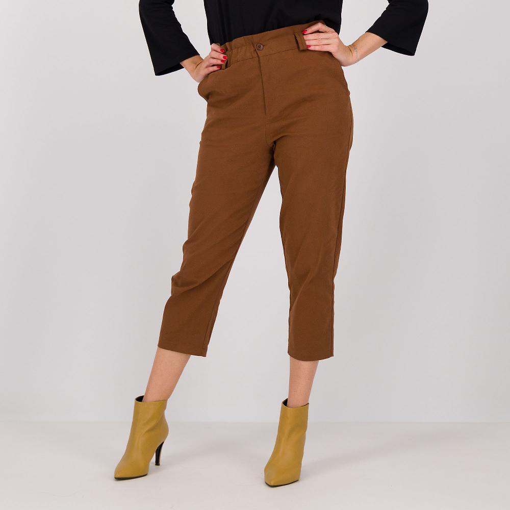 QVC Caterina Lancini Pantaloni a carota con vita elasticata