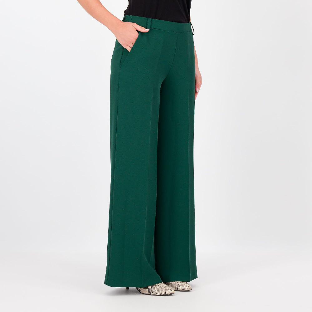 QVC Caterina Lancini Pantaloni a palazzo in tricottina Vita elasticata Made in italy